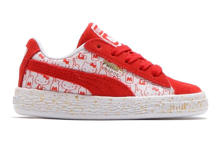 (TD) PUMA Hello Kitty x Suede Classic 'Bright Red' 366465-01 - Image 2