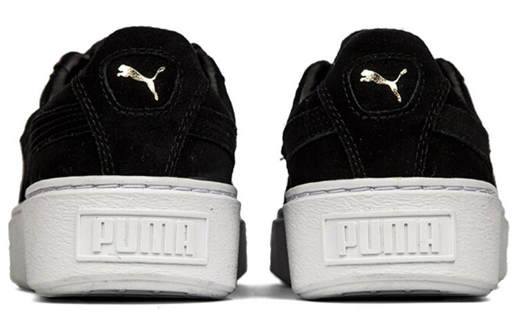 (WMNS) PUMA Suede Platform Bling 'Black' 366688-01 - Image 3