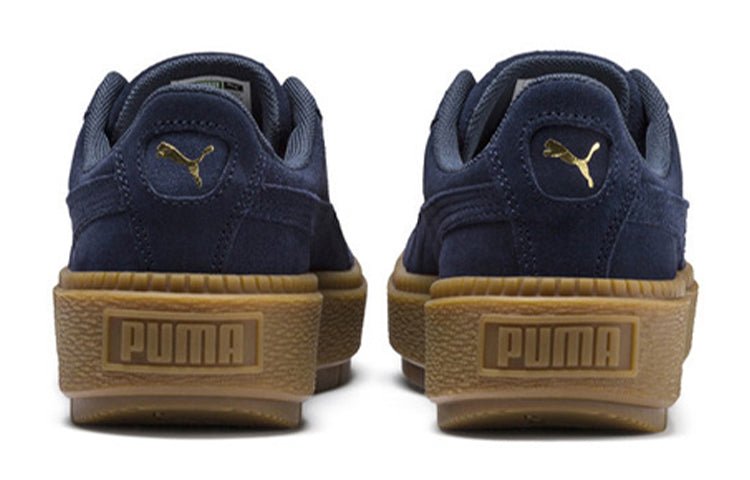 PUMA Suede Platform Trace Velor 'Navy' 366696-03 - Image 4