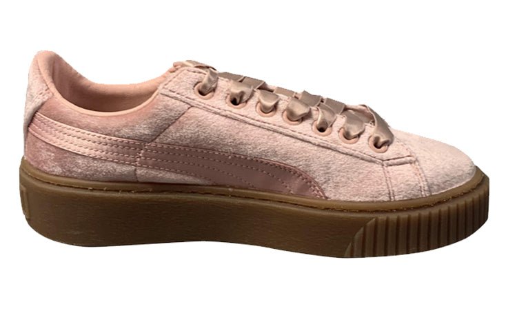 (WMNS) PUMA Suede Platform Pink Skateboarding Shoes Pink 366721-02 - Image 2