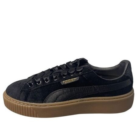 (WMNS) PUMA Suede Platform 'Black' 366721-03
