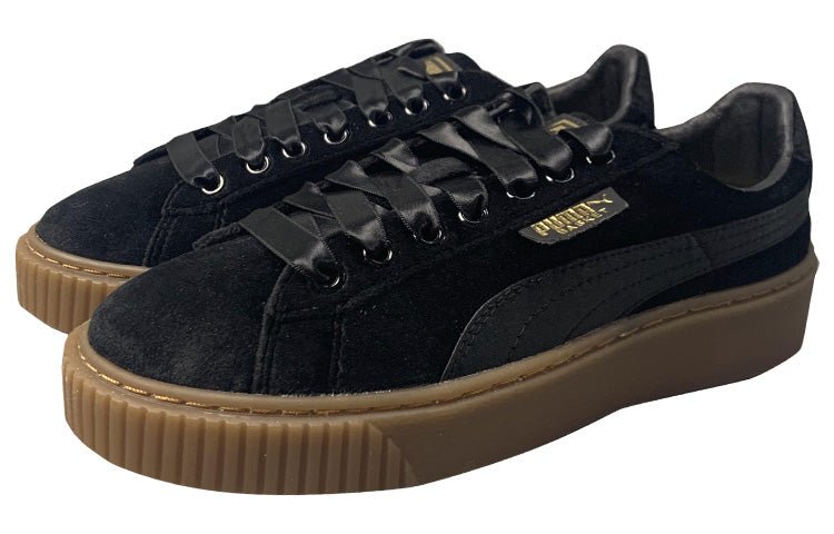 (WMNS) PUMA Suede Platform 'Black' 366721-03 - Image 3