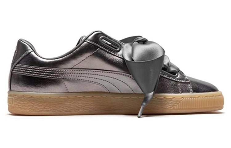 (WMNS) PUMA Basket Heart Luxe 366730-01 - Image 2