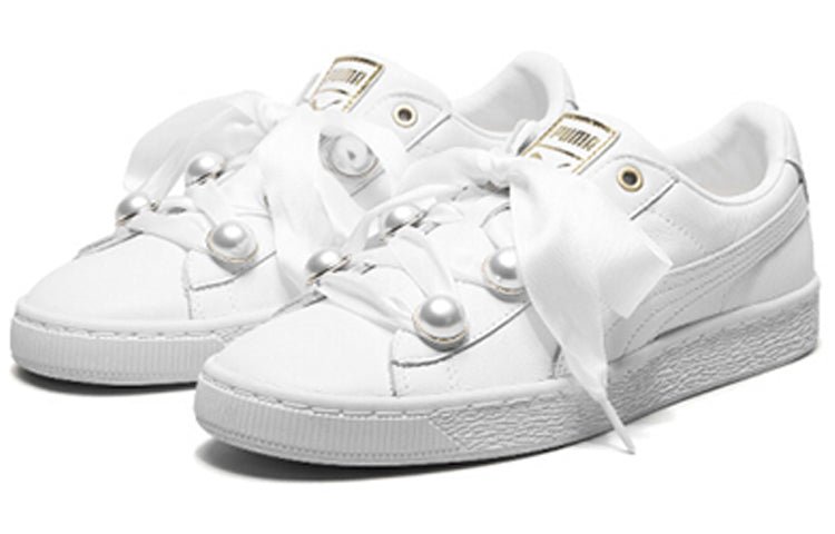 (WMNS) PUMA Suede Platform Bling 'White' 366732-01 - Image 3