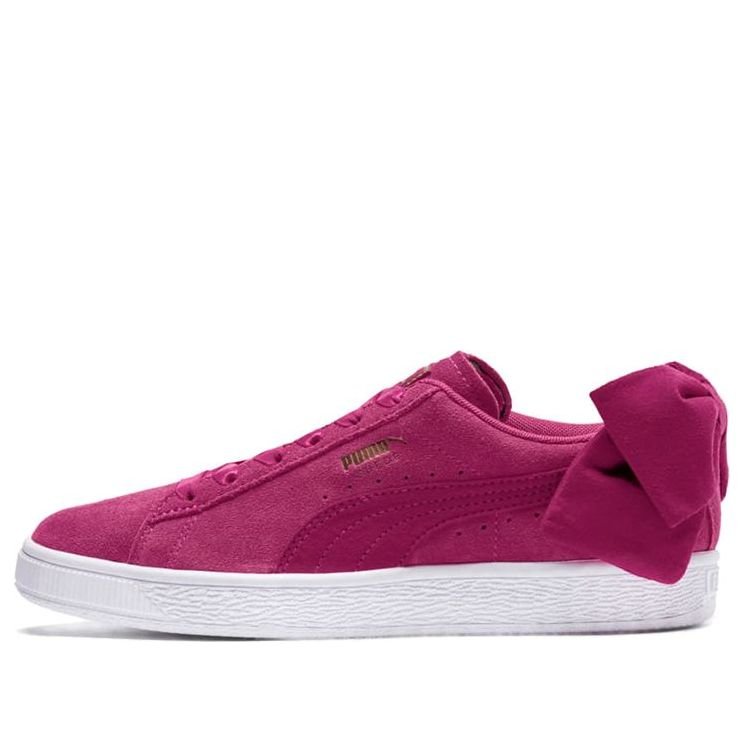 (WMNS) PUMA Suede Bow Pink/Purple 366779-03