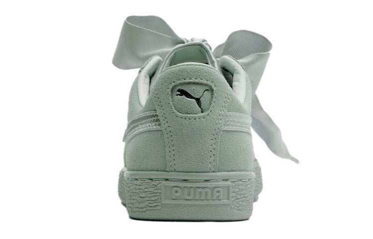 (WMNS) PUMA Suede Heart Ep Blue Flo Sneakers Green 366922-03 - Image 4