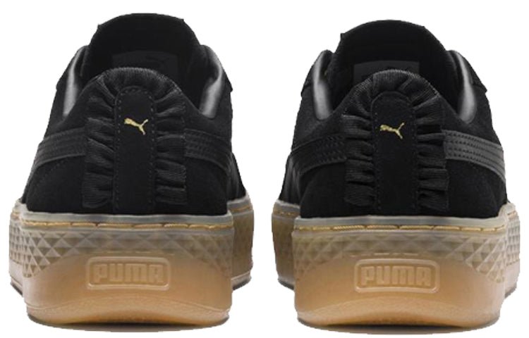 (WMNS) PUMA Suede Platform Elemental Steel Grey 'Black Gold' 366928-01 - Image 4