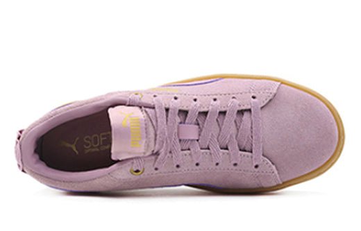 (WMNS) PUMA Smash Platform Frill Sneaker Low Damen Lila Braun 366928-05 - Image 4
