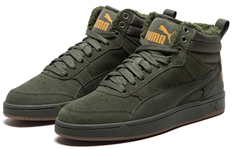 PUMA Rebound Street High Board Shoes Green 366994-02 - Image 3