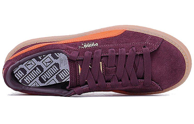 (WMNS) PUMA Suede Platform Trace 'Winetasting Flame' 367057-01 - Image 4