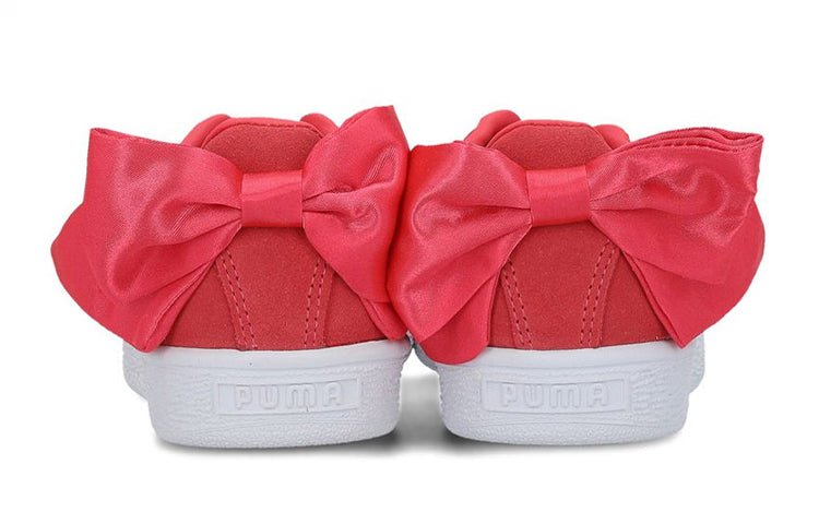 (GS) PUMA Suede Bow 'Red White' 367316-02 - Image 4