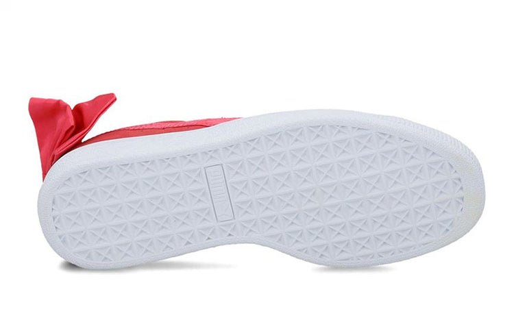 (GS) PUMA Suede Bow 'Red White' 367316-02 - Image 5