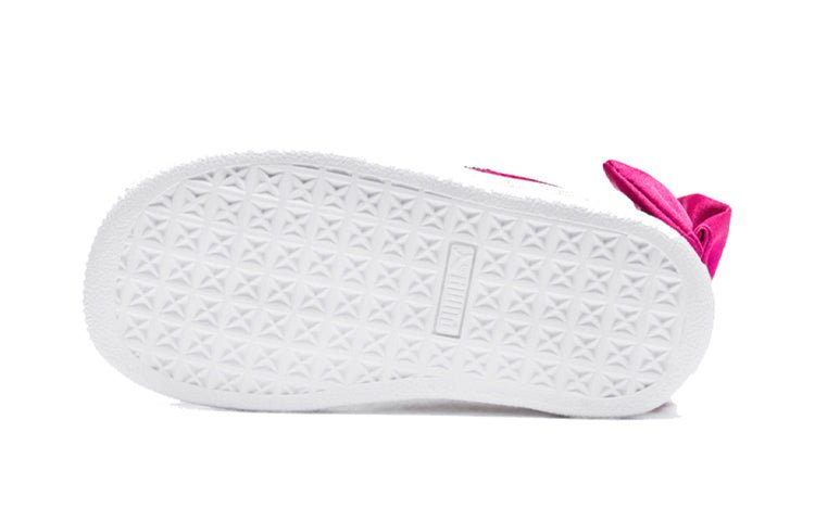 (PS) PUMA Suede Bow AC Sneakers Black/Pink/White 367318-04 - Image 5
