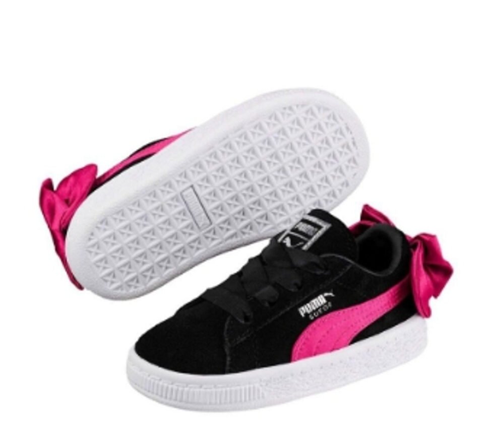 PUMA Basket Suede Bow 'Black Pink' 367320-04 - Image 2