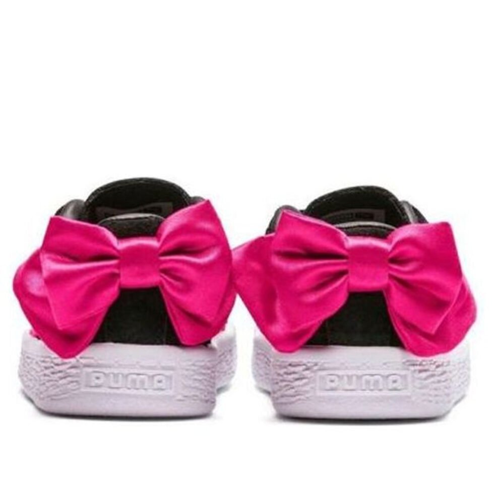 PUMA Basket Suede Bow 'Black Pink' 367320-04 - Image 3