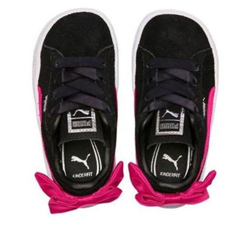 PUMA Basket Suede Bow 'Black Pink' 367320-04 - Image 4