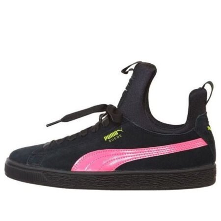 (GS) PUMA Suede Fierce 'Black Pink' 367356-01