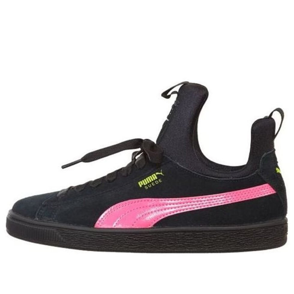 (GS) PUMA Suede Fierce 'Black Pink' 367356-01