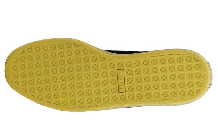 PUMA Suede Classic Metallic Leisure Board Shoes Black/Golden 367397-01 - Image 5