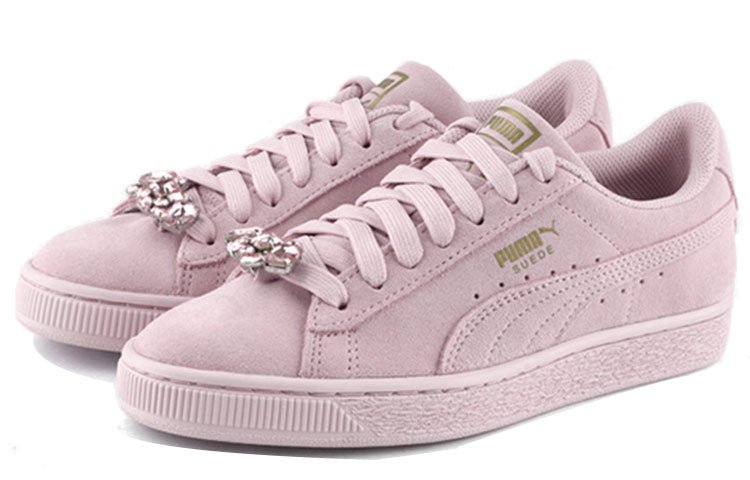 PUMA Suede Jewel Casual Sneakers Pink 367618-02 - Image 2