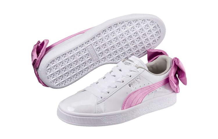(GS) PUMA Basket Bow Patent 'White Orchid' 367621-02 - Image 3