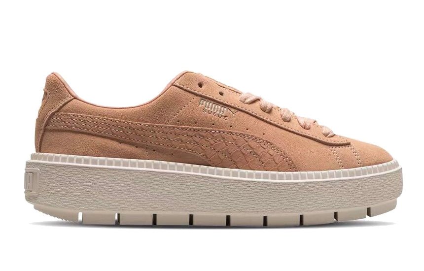 (WMNS) PUMA Suede Platfrom Animal Orange/Pink 367814-03 - Image 3