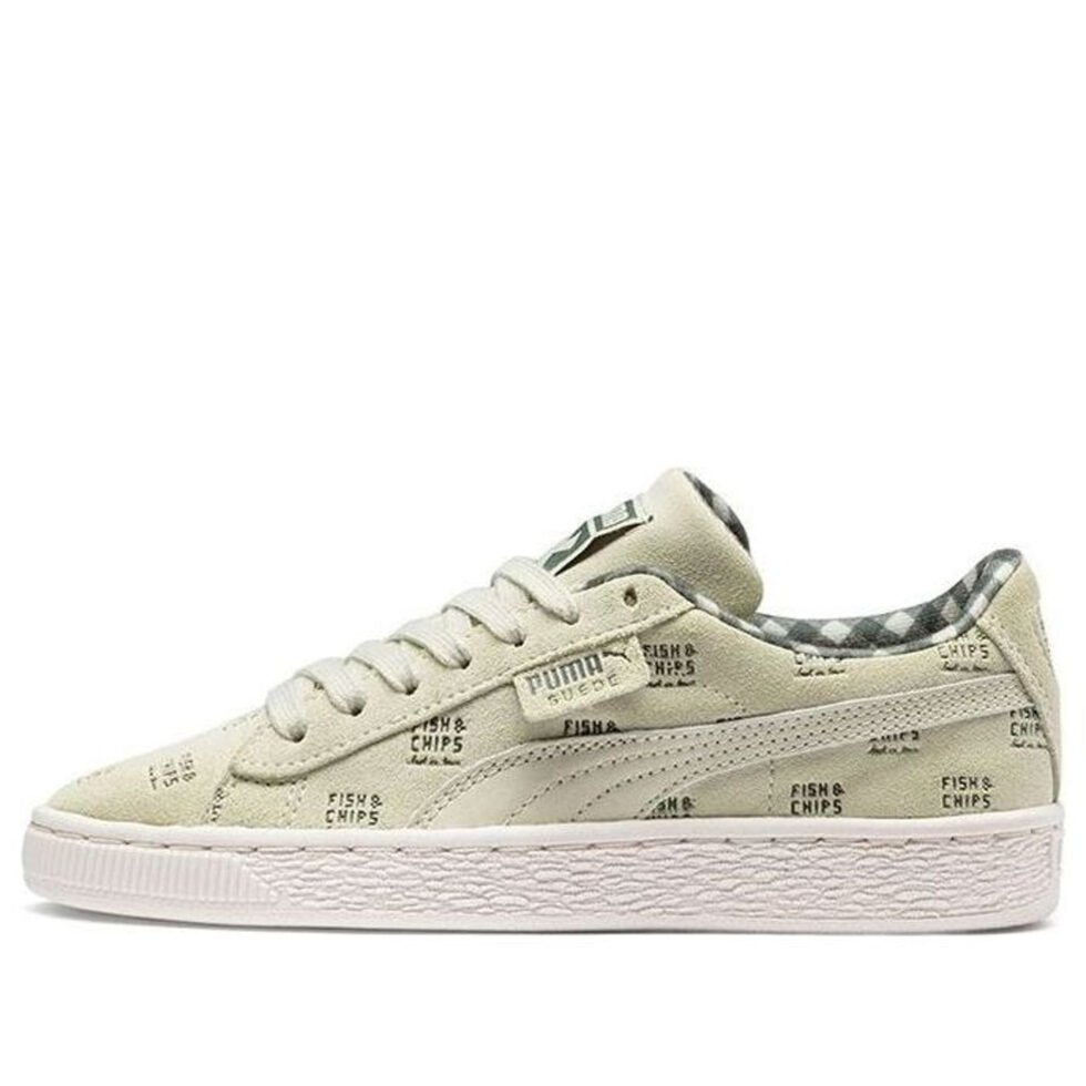 (GS) PUMA Suede Ldn x Tc 'Olive Green White' 367893-02