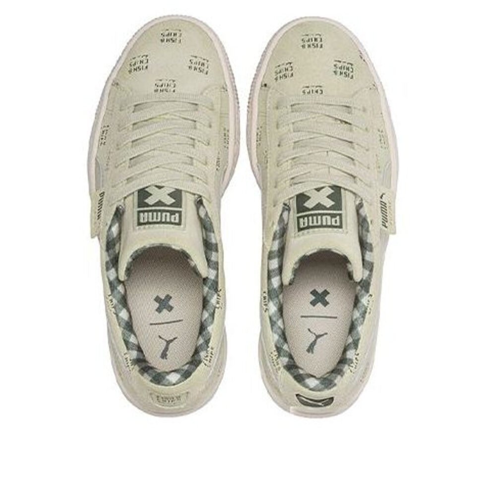 (GS) PUMA Suede Ldn x Tc 'Olive Green White' 367893-02 - Image 3