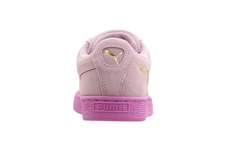 PUMA Suede Dragon Lace Leisure Board Shoes K Pink 368214-02 - Image 4