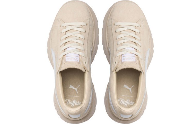 (WMNS) PUMA Buffalo x Suede Classic 'Beige White' 368499-04 - Image 3
