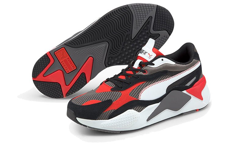 PUMA Rs-x3 Twill Air Mesh 'Black White Red' 368845-02 - Image 5