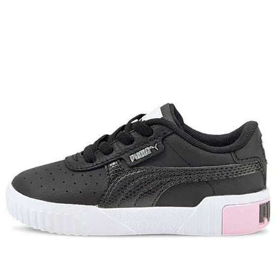 (TD) PUMA Cali Casual Board Shoes Black/White/Pink 368861-01
