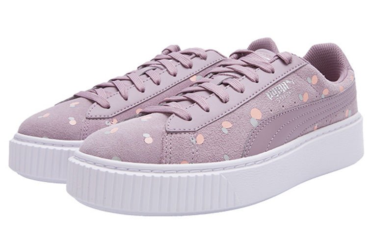 PUMA Sneakers Suede Platform Dots Jr 'Purple' 368991-01 - Image 3