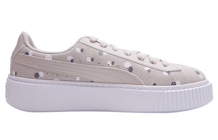 PUMA Sneakers Suede Platform Dots Jr 'Silver' 368991-02 - Image 2