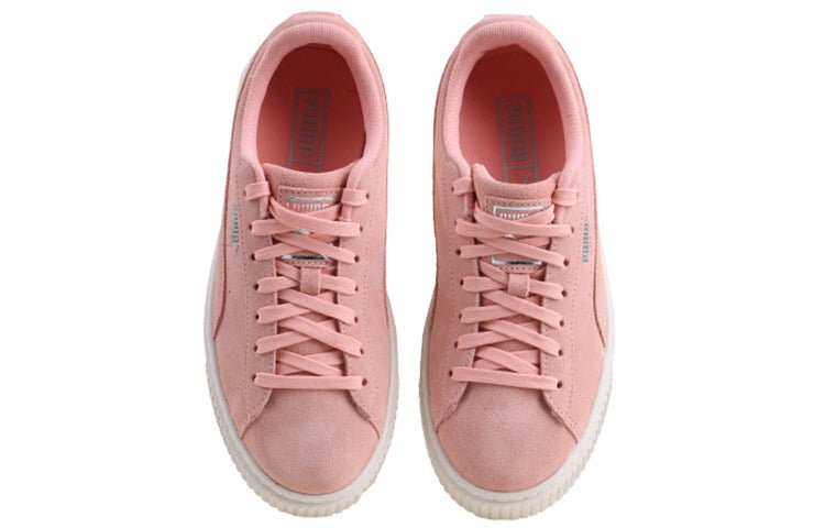 PUMA Suede Platform Super Jewel (Big Kid) Pink 368993-01 - Image 3
