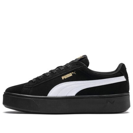 (WMNS) PUMA Vikky Stacked Retro Casual Skateboarding Shoes Black 369144-03