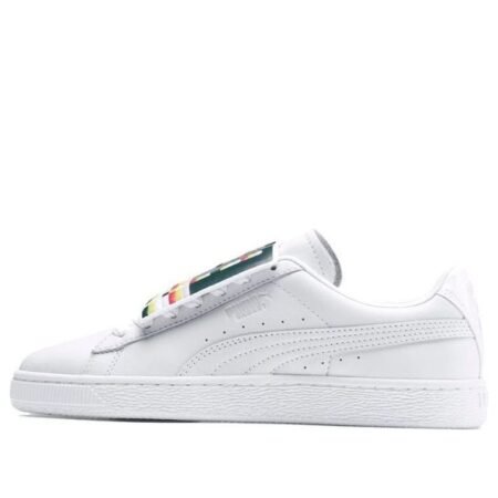 (WMNS) PUMA Basket Badge Casual Sneakers White 369183-01