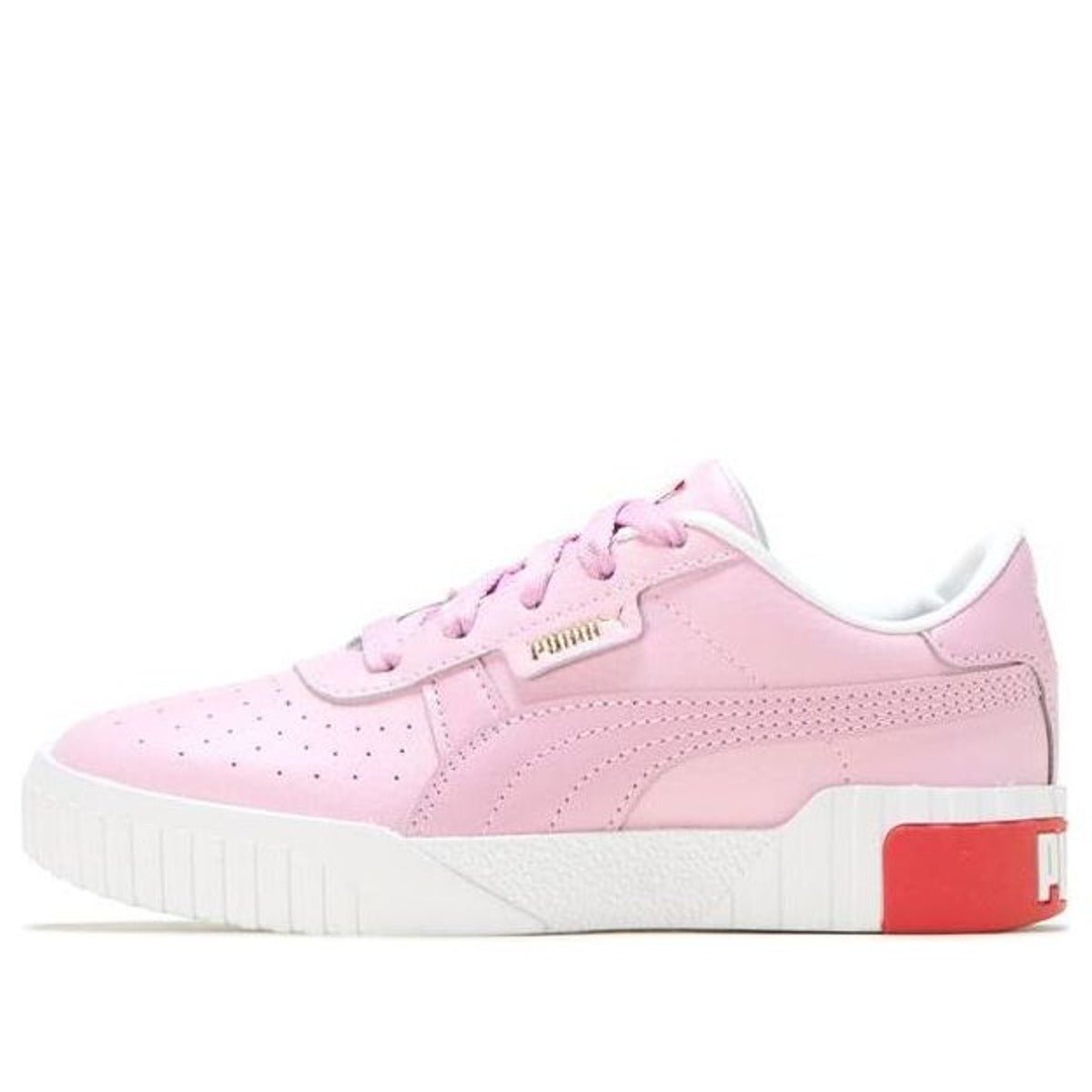 (GS) PUMA Cali Lace Up 'Pink White' 369698-01