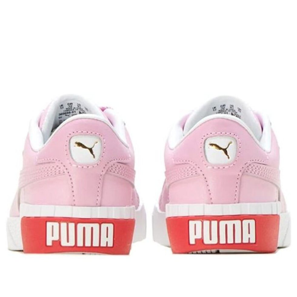 (GS) PUMA Cali Lace Up 'Pink White' 369698-01 - Image 2