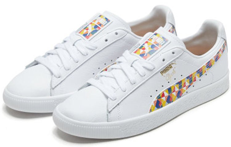 PUMA Clyde Graffiti Retro Casual Skateboarding Shoes Unisex 370001-01 - Image 3