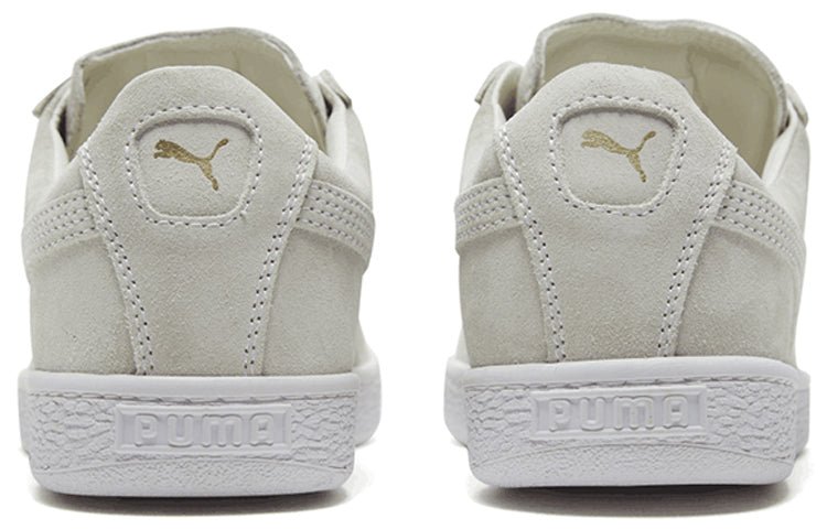 PUMA Suede Classic Metal Badge 'White Team Gold' 370081-02 - Image 4