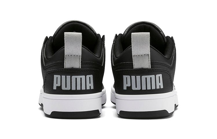 (GS) PUMA Rebound Layup Lo Low Top Black/White 370490-02 - Image 4