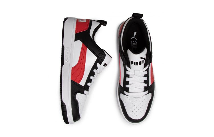 (GS) PUMA Rebound Layup Low SL Jr Sneakers Red/Black 370490-07 - Image 3