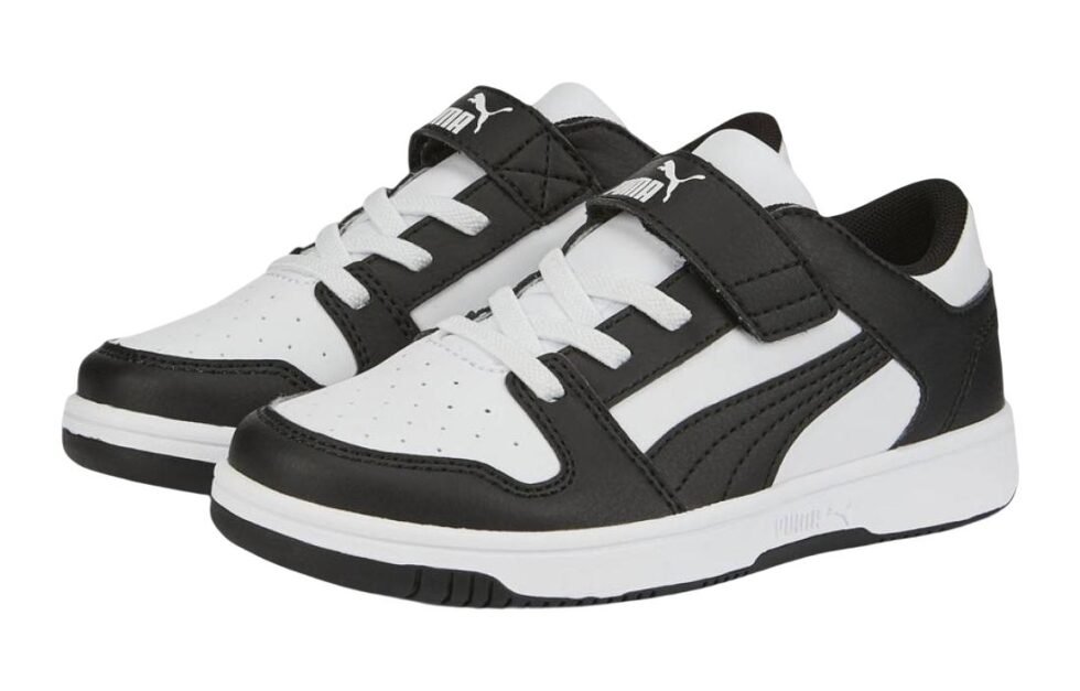 (PS) PUMA Rebound Lay-Up Lo V 'White Black' 370492-16 - Image 3