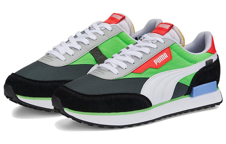 PUMA Future Rider 'Play On - Dark Shadow Fluo Green' 371149-85 - Image 3