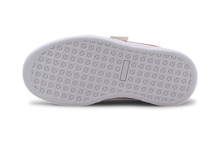 (PS) PUMA Basket Paper Plane Casual Board Shoes White/Blue/Red 371187-01 - Image 5