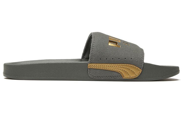 PUMA Leadcat FTR Suede Classic Slide Grey/Gold 372277-06 - Image 2