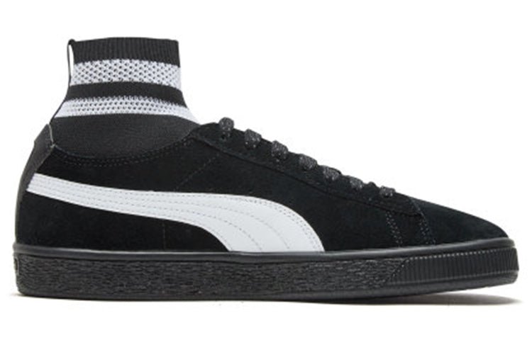 (WMNS) PUMA Suede Classic Sock Ii 'Black' 372562-01 - Image 2