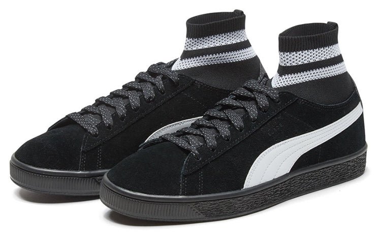 (WMNS) PUMA Suede Classic Sock Ii 'Black' 372562-01 - Image 3