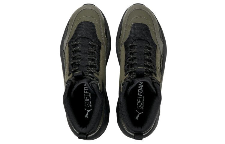 PUMA X-Ray 2 Square Mid WTR Running Shoes Unisex Green/Black 373020-05 - Image 3
